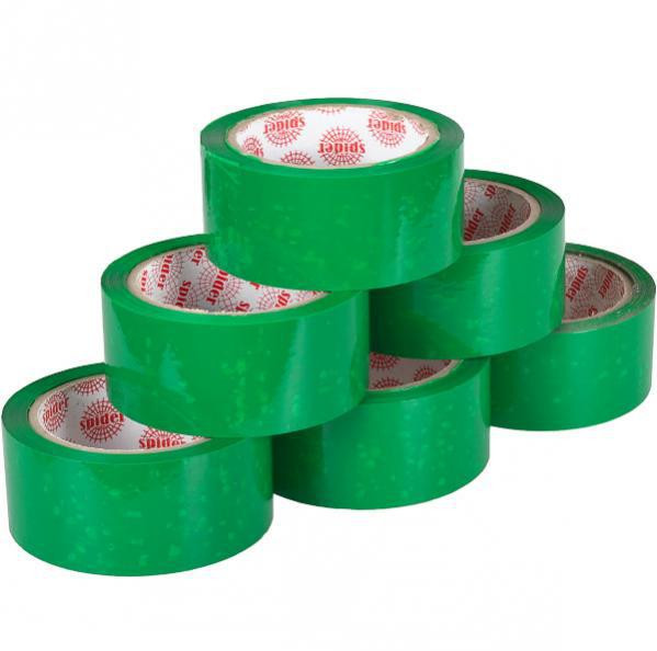 Скотч канцелярський зелений 6 шт Київ - фото 1