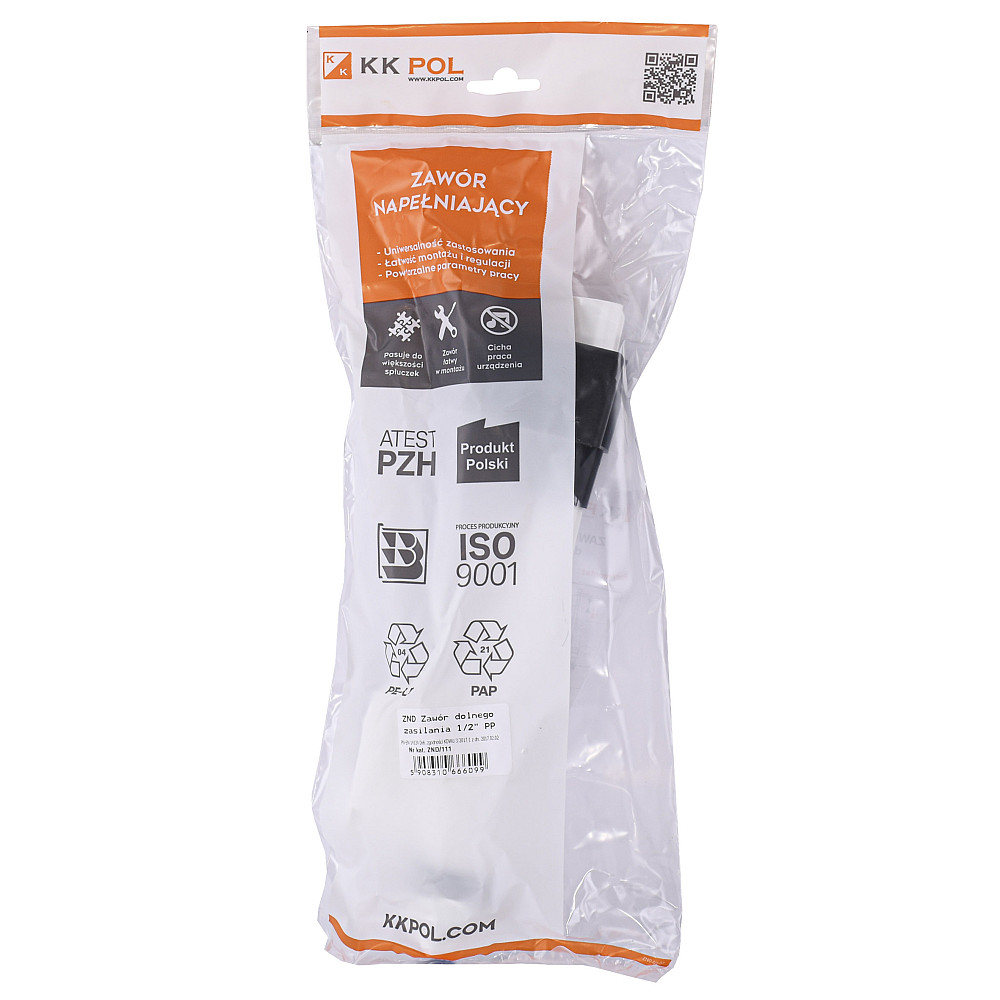 Клапан заповнення K.K.POL 350/ZND/111-00-T0, 1/2″ РР, нижн. пластик Луцк - изображение 4