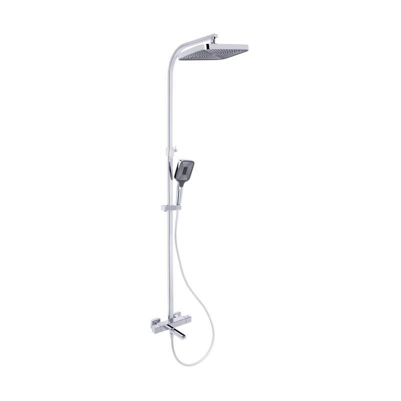 Душова система з виливом Qtap Sloup термостатична на три споживачі QTSLO51103OC48217 Київ - фото 1