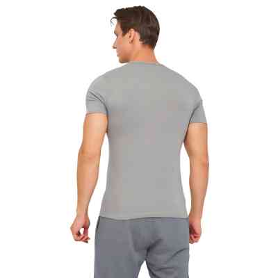 Футболка Kappa T-shirt Mezza Manica Scollo V K1311 GrigioUnito сірий XXL (8052394814048) Вінниця