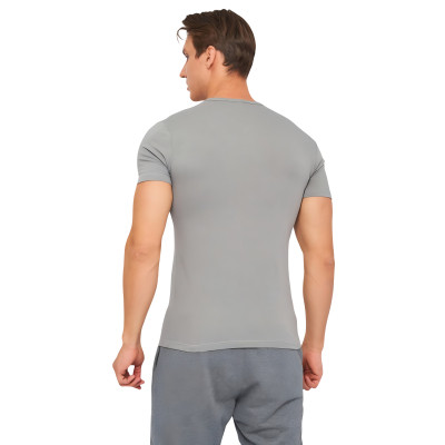 Футболка Kappa T-shirt Mezza Manica Scollo V K1311 GrigioUnito сірий XXL (8052394814048) Винница - изображение 2