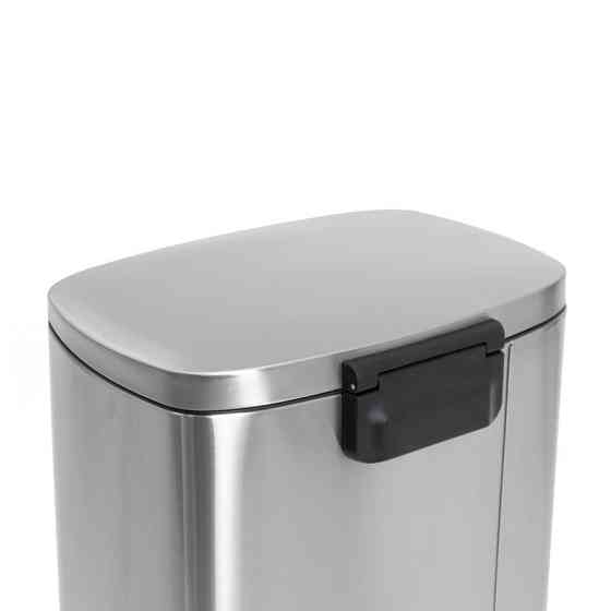 Відро для сміття з плавним закриванням прямокутне Mixxus Bevel-TC0105 SS Color 5 л колір неіржавка (MI7086) Харків