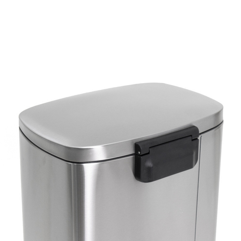 Відро для сміття з плавним закриванням прямокутне Mixxus Bevel-TC0105 SS Color 5 л колір неіржавка (MI7086) Харків - фото 4