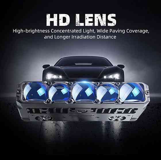 Комплект Bi-LED модулів Sanvi S500W 75/108W 12V 6000K/6000K — ближнє + дальнє світло, 2 шт Харків