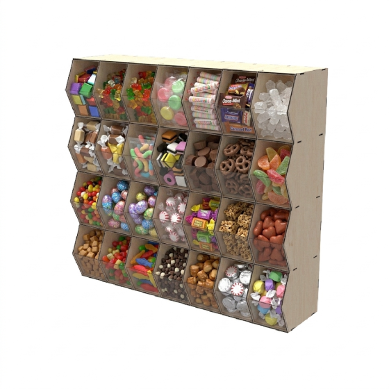 Диспенсер EKOSTAR для конфет, снеков, орехов, крупы на 28 ячеек Киев