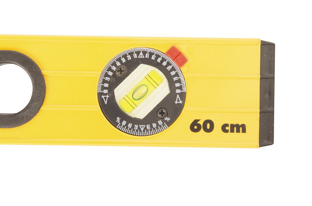MASTERTOOL Рівень будівельний з ручками MASTERTOOL ПРОФІ 60 см 3 капсули 0,5 мм/м 0,03° фрезеро Коломия - фото 3