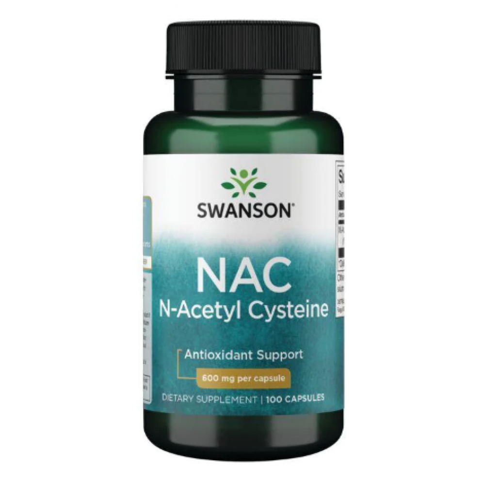 N-ацетилцистеин Swanson N-Acetyl Cysteine ​​600 mg 100 капсул Киев - изображение 1