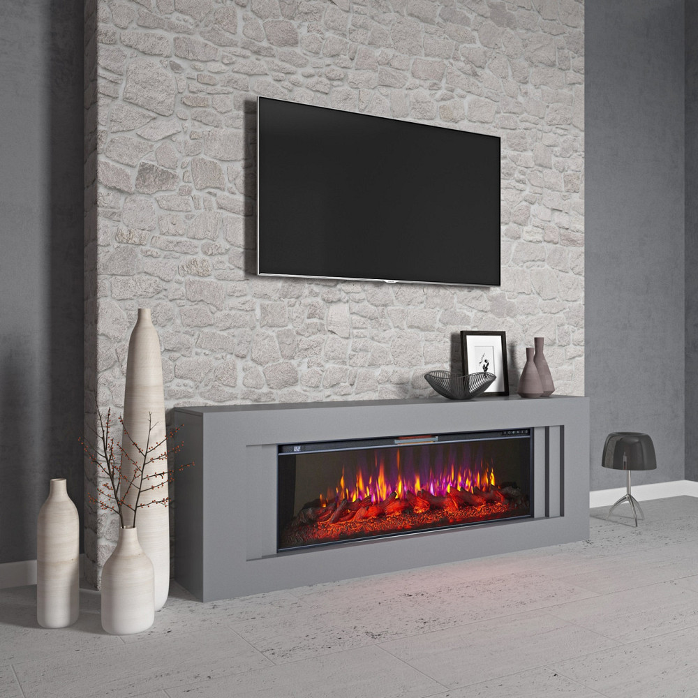 Камінокомплект ArtiFlame LINE AF50 СІРИЙ ГРАФІТ (зі звуком) Львів - фото 3