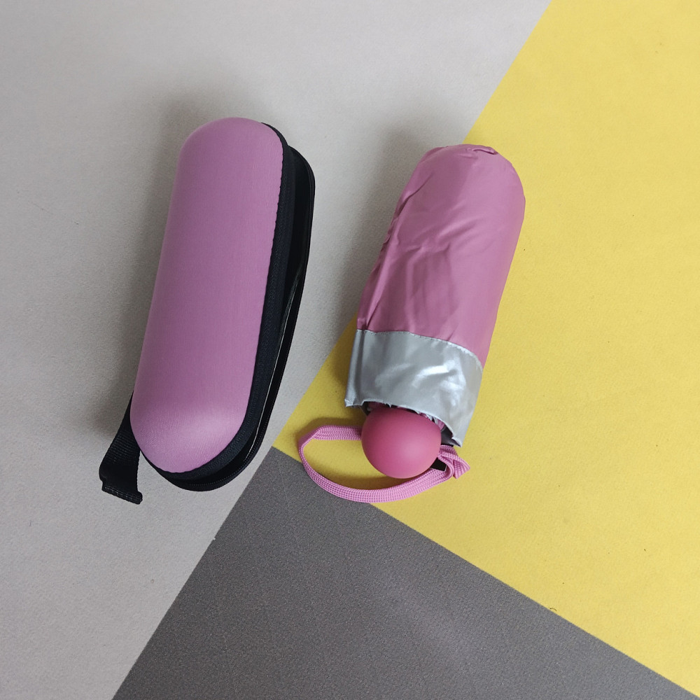 Парасолька міні капсула з футляром пиляна троянда Київ - фото 7