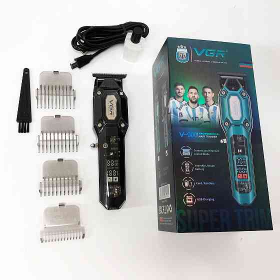 Портативна ручна машинка для стрижки волосся, Професійний тример з насадками, Машинка для підстригання PG-76 Івано-Франківськ