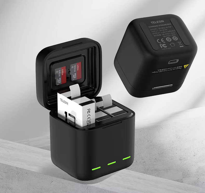 Зарядка GoPro 13 закрита полезахисна Telesin S0-BCG-10-TGP Київ - фото 4
