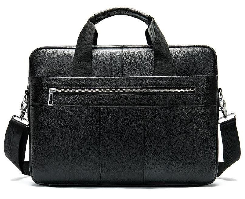 Сумка ділова чоловіча шкіряна Vintage 14794 Чорна Київ - фото 1