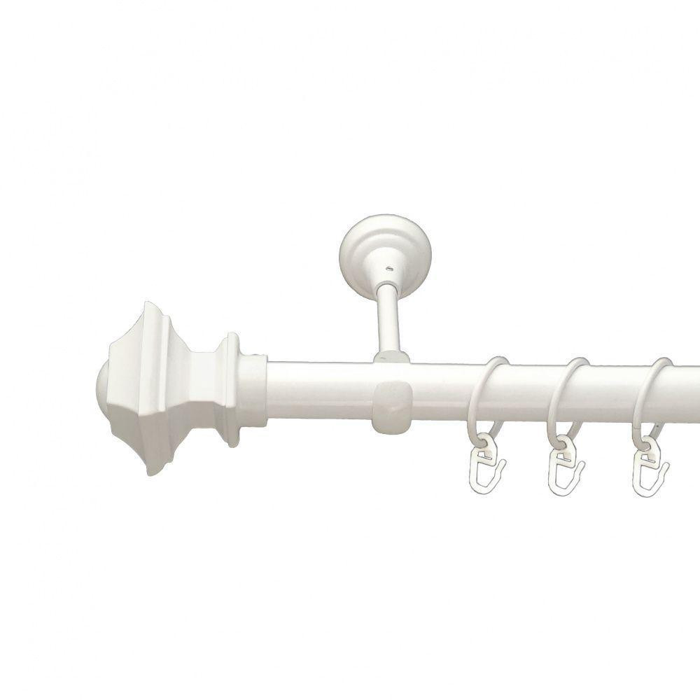 Карниз Orvit Борджеза металевий однорядний відкритий Арктіс 25 мм 160 см (00-00009617) Львів - фото 1