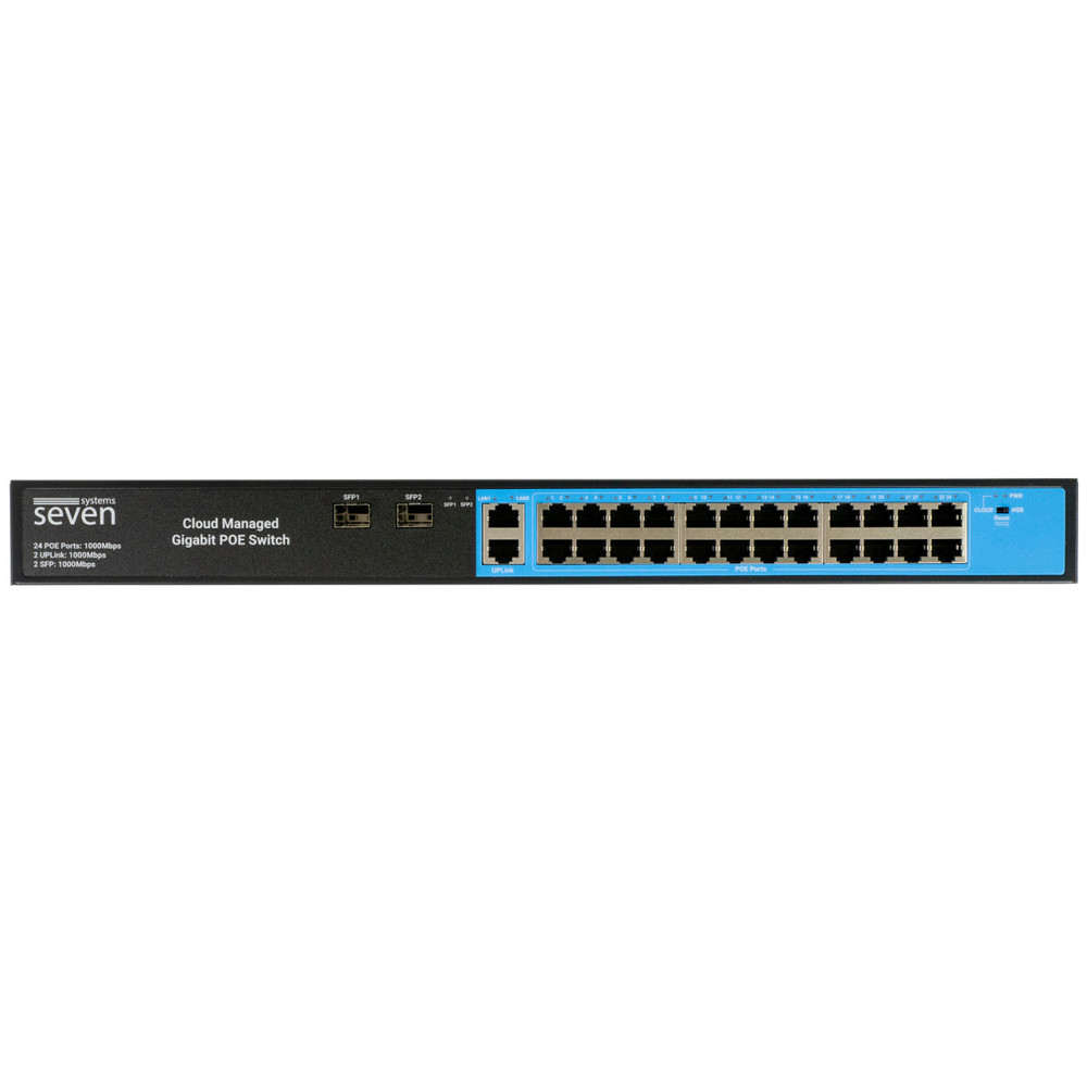 Облачно управляемый гигабитный 28-портовый PoE-коммутатор SEVEN GPS424 Киев - изображение 5