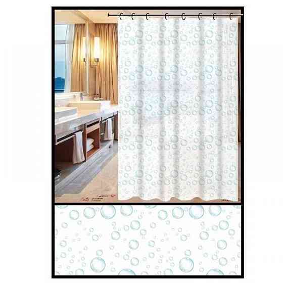 Штора для ванной 180*180 (узор капли) полиэтилен Zerix SCP-003 Харьков