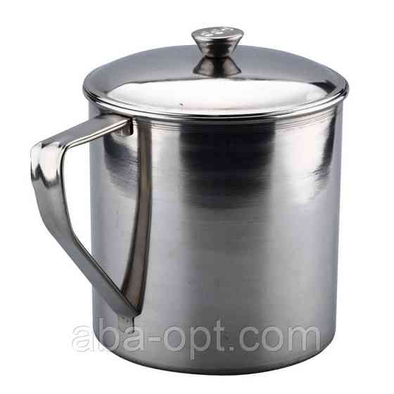 Кухоль нержавіючий з кришкою Стандарт V 1,4 л Ø 13 см Одеса