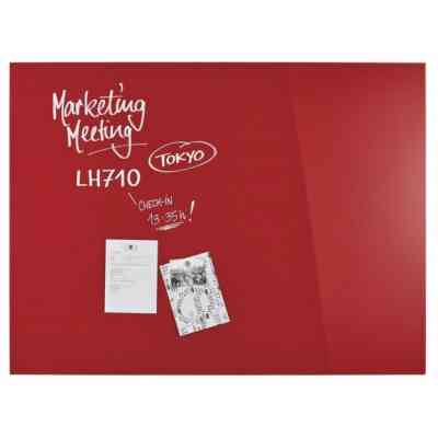 Офисная доска Magnetoplan стеклянная магнитно-маркерная 1200x900 красная Glassboard-Red (13404006) Винница