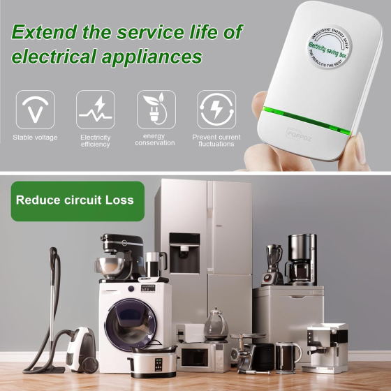 Вітринний зразок Пристрій Kanayu Smart Power Saver для стабілізації електроживлення 90–250 В, адаптер США-ЄС, ціна за 1 шт Київ