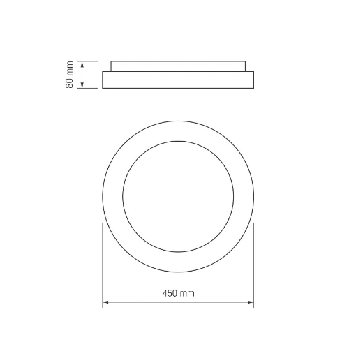 LED Світильник 72W чорний VLE-ERC-RGB-72B Videx Житомир
