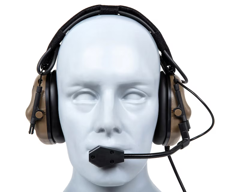 Наушники тактические Wosport HD-19 Gen 5 с креплением Чебурашки Койот Винница - изображение 3
