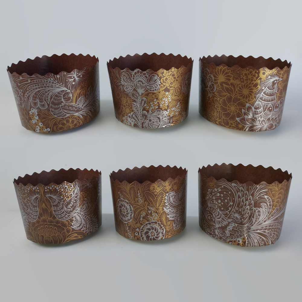 Форми паперові для куліча (85*130) Жар-Птах (400 г) (50 шт.) Харків - фото 1