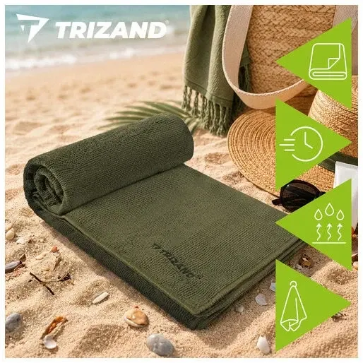 Туристичний рушник швидковисихаючий 120×100 см із чохлом Trizand (27782) Нововолинськ