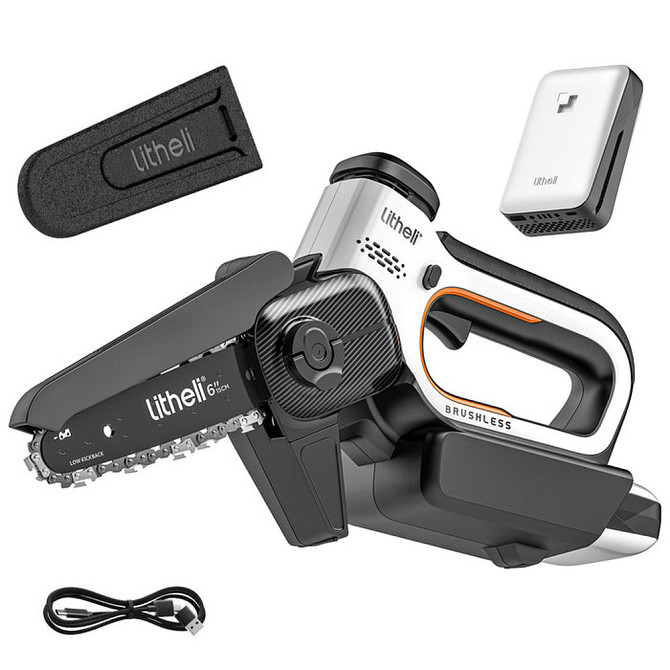 Мини-пила аккумуляторная Litheli бесщеточная питание от павербанка + Power Bank Litheli 20000mAh 45W Винница - изображение 1