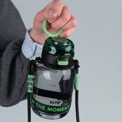 Поильник-непроливайка Kite 700 мл, чорно-зелена (K25-1218-2) Винница - изображение 8
