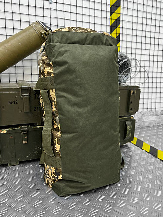 Сумка баул тактическая армейская походная 3 в 1 на 65 л рюкзак для военных и туристов усиленный Киев - изображение 11