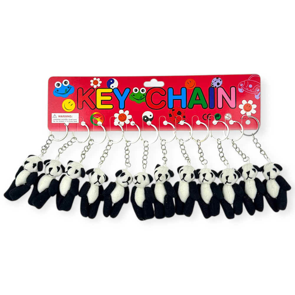 Брелоки для ключів м'який Панда 12 шт Київ - фото 1