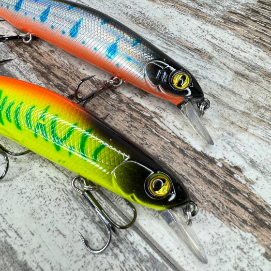 Набір воблерів різнокольорових 4шт для риболовлі, приманка з магнітом для лову хижих риб 12см 17г Київ