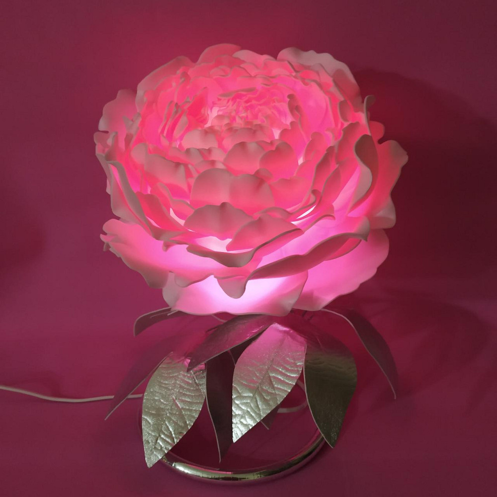 Світильник-нічник "Півонія на сріблі" Дніпро - фото 9