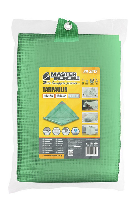MASTERTOOL Тент MASTERTOOL LENO GREEN 10х12 м 150 г/м² 89-3012 Коломия - фото 4