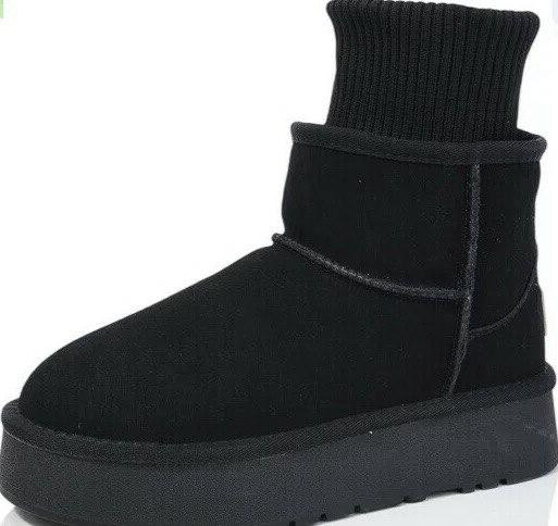 Hengji Угги жіночі HENGJI T56-1 чорні (зима, замша натуральна) (5699) 39 Коломыя - изображение 1