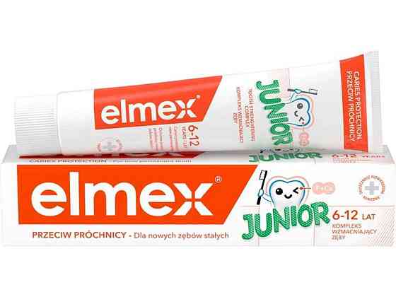 Зубная паста 75мл Junior Детская от 6 до 12р ТМ ELMEX Киев