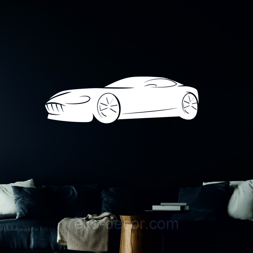 Декоративное настенное Панно «Автомобиль» Декор на стену 50*15 см, Белый Киев - изображение 9