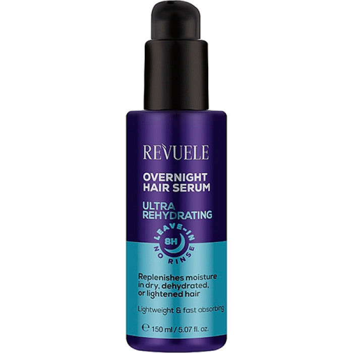 Ультра-увлажняющая ночная сыворотка для волос Overnight Hair Serum 8h Revuele 150 мл Киев - изображение 3