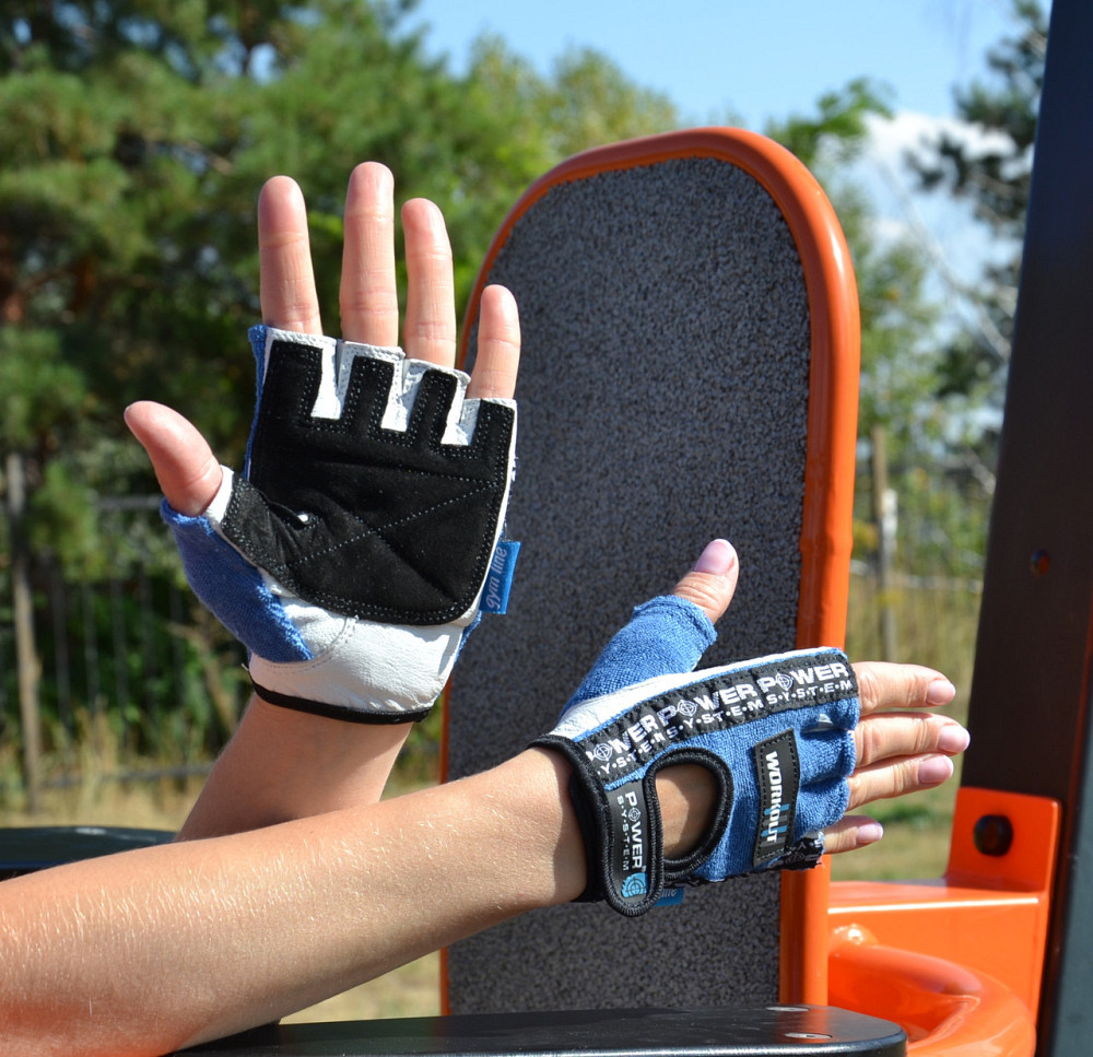 Рукавички для фітнесу Power System PS-2200 Workout Blue XS Луцьк - фото 4