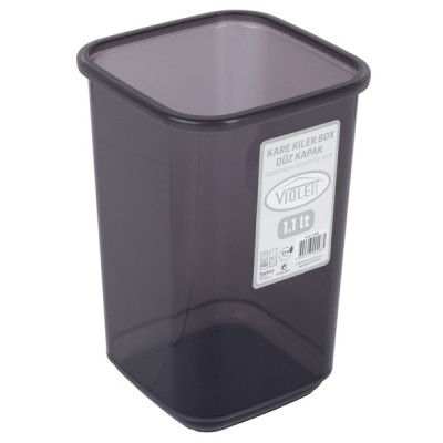 Емкость для сыпучих продуктов Violet House Transparent Black 1.1 л (0298 Transparent Black) Винница - изображение 3