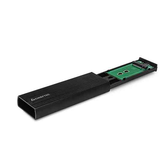 Корпус для M.2 NVME/SATA SSD CHIEFTEC CEB-M2C-TL, aluminium,USB 3.2 Gen2 Type-C, Black, RETAIL Винница