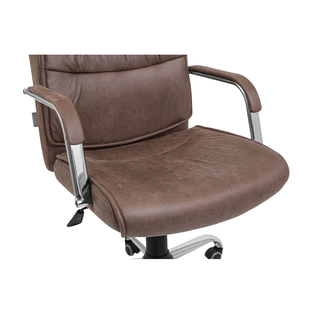 Офисное Кресло Руководителя Toronto U Ameli М3 MultiBlock Хром Коричневый Киев - изображение 5