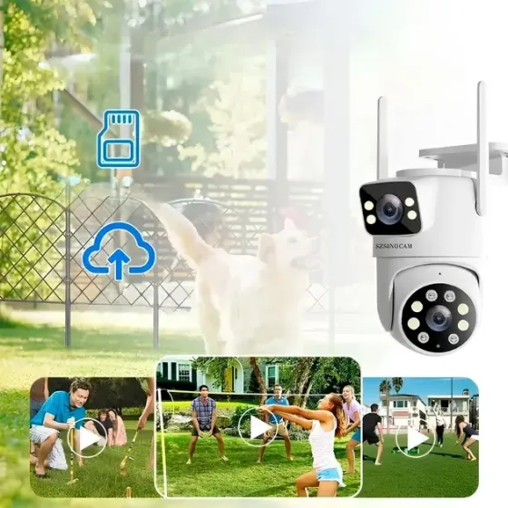 Беспроводная поворотная WiFi камера SZSINOCAM TY-Q2 O-KAM Pro / Внешняя камера видеонаблюдения Коломия