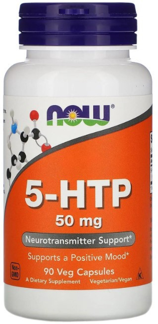 5-гидрокситриптофан Now Foods 5-HTP 50 мг 90 вег капсул Киев - изображение 1
