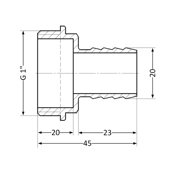 Штуцер Thermo Alliance Standart 20х1" НР SD4272520 Київ