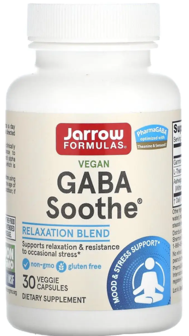 ГАМК (габа, ашвагандха, теанин) Jarrow Formulas GABA Soothe 30 капс Киев - изображение 1