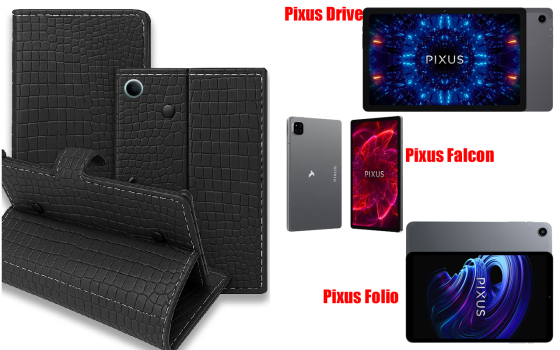 Книжка-трансформер для планшета Pixus Drive, Falcon, Folio, колір Black Krokodil Black Київ