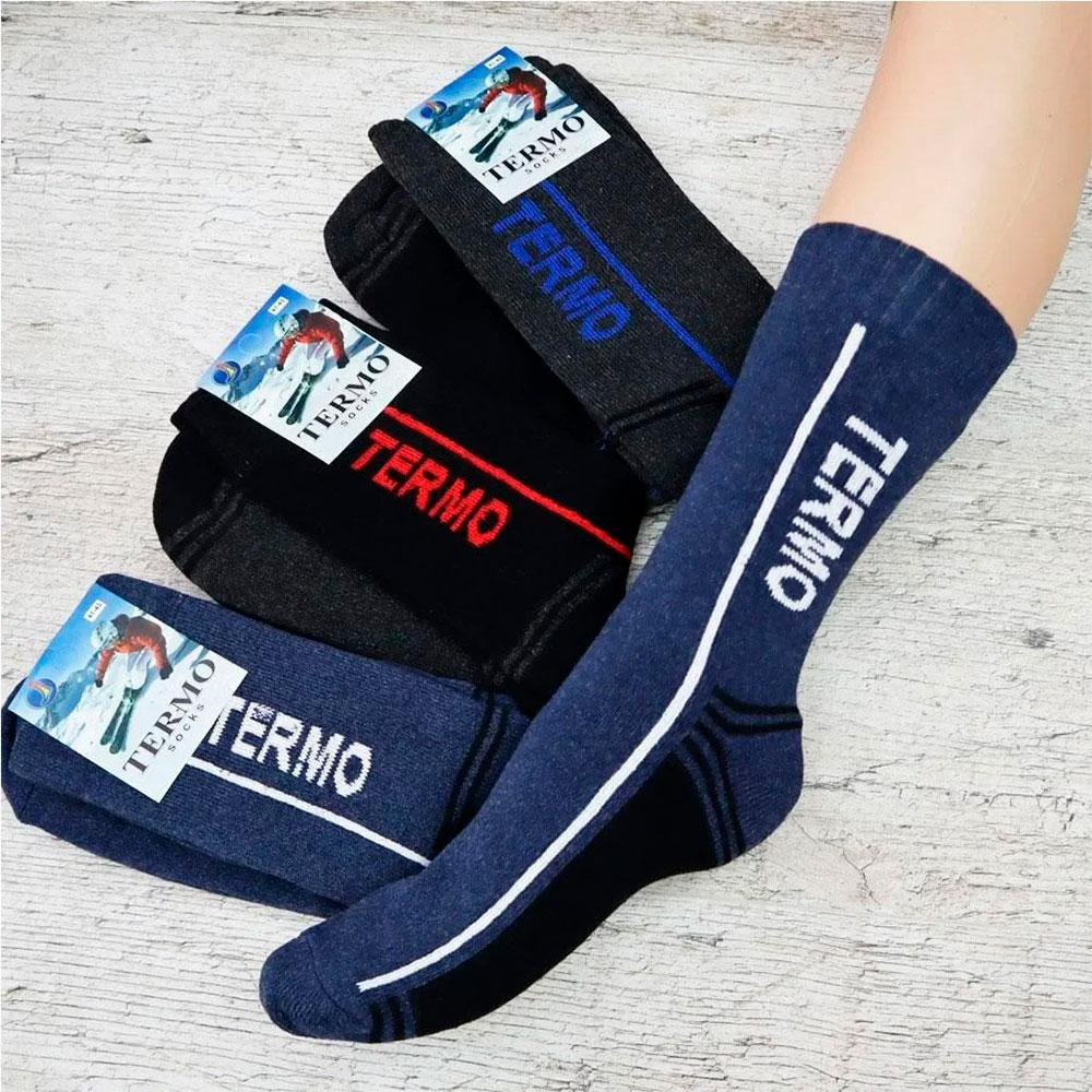 Теплі вовняні термошкарпетки Termo Socks,різнокольорові SBR Київ - фото 2