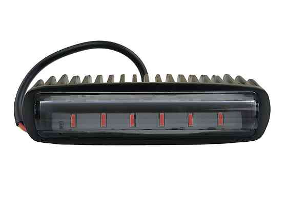 Фара POLICE червоно-синя (6 led, стробоскоп із кріпленням, прямокутна) світлодіодна Мукачево