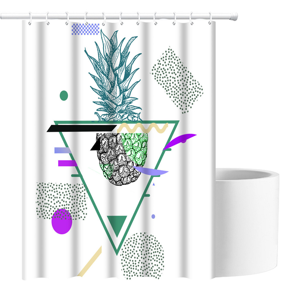 Шторка для ванны из полиэстера водонепроницаемая Bathlux 180x180 см с кольцами, занавеска для ванной комнаты Каменец-Подольский - изображение 3