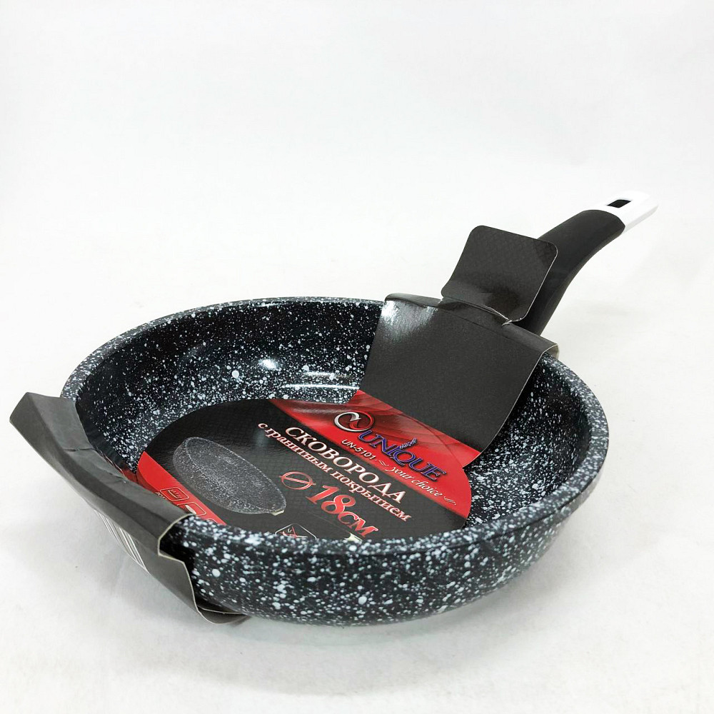 Сковорода для повара Unique UN-5101 18 см, Качественная сковорода для жарки, Практичная сковородка RB-26 Львов - изображение 8